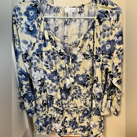 J Jill Medium Floral Blouse - Picture 4 of 8